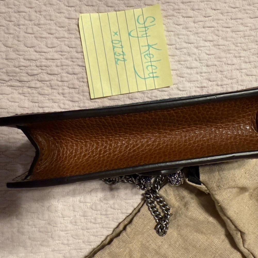 GUARANTEED AUTHENTIC***Gucci GG Marmont Flap Bag Diagonal Quilted GG Canvas - Picture 5 of 5
